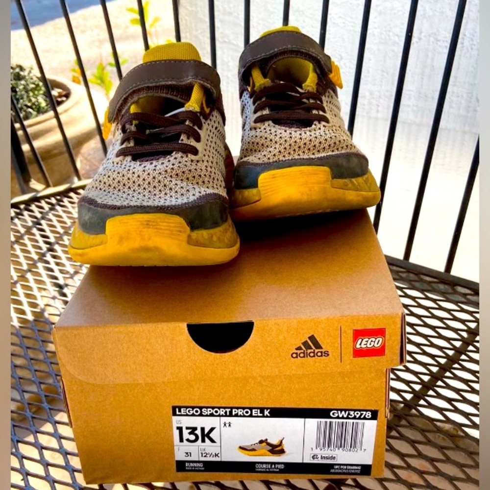 ADIDAS Lego Shoes Sneakers Kids Youth Size 13
